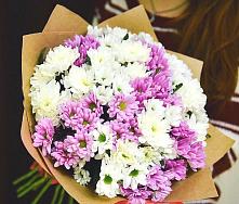 Букет цветов из:  Хризантемы #REPLACE_PRED# Кижинге