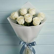 Букет 7 Белых роз Эдлесс Лав #REPLACE_PRED# Кижинге