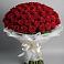 Букет 101 Красная роза Блэк Мэджик в Кижинге