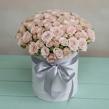 Цветочная композиция из Розы в шляпной коробке #REPLACE_PRED# Кижинге