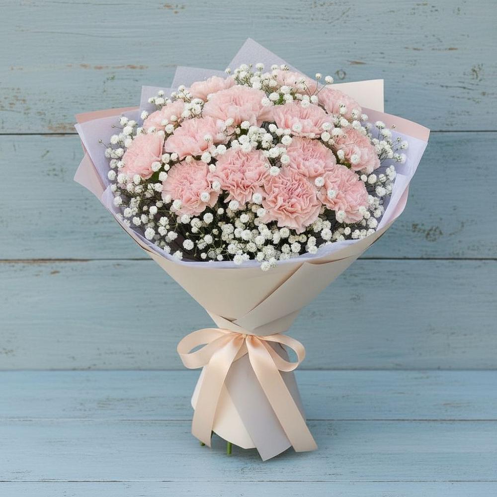 Букет цветов из: Гвоздики в Кижинге