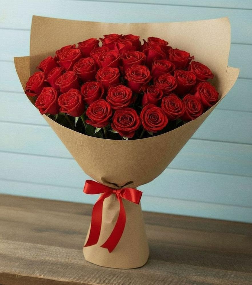 Букет Красные розы Милано в Кижинге