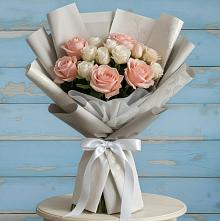 Букет цветов из:  Розы #REPLACE_PRED# Кижинге