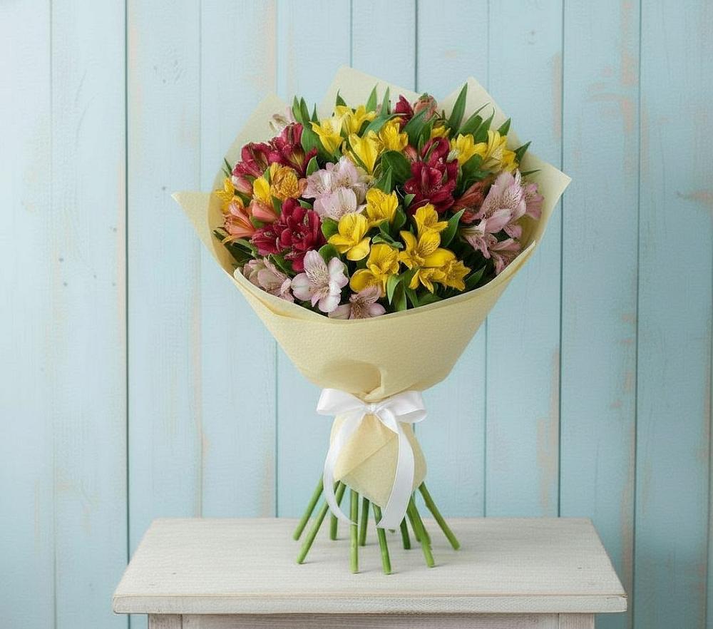Букет цветов из: Альстромерии в Кижинге