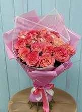 Букет 15 Розовых роз Равель #REPLACE_PRED# Кижинге