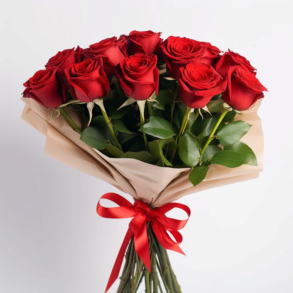Букет 11 Красных роз Эдлесс Лав в Кижинге